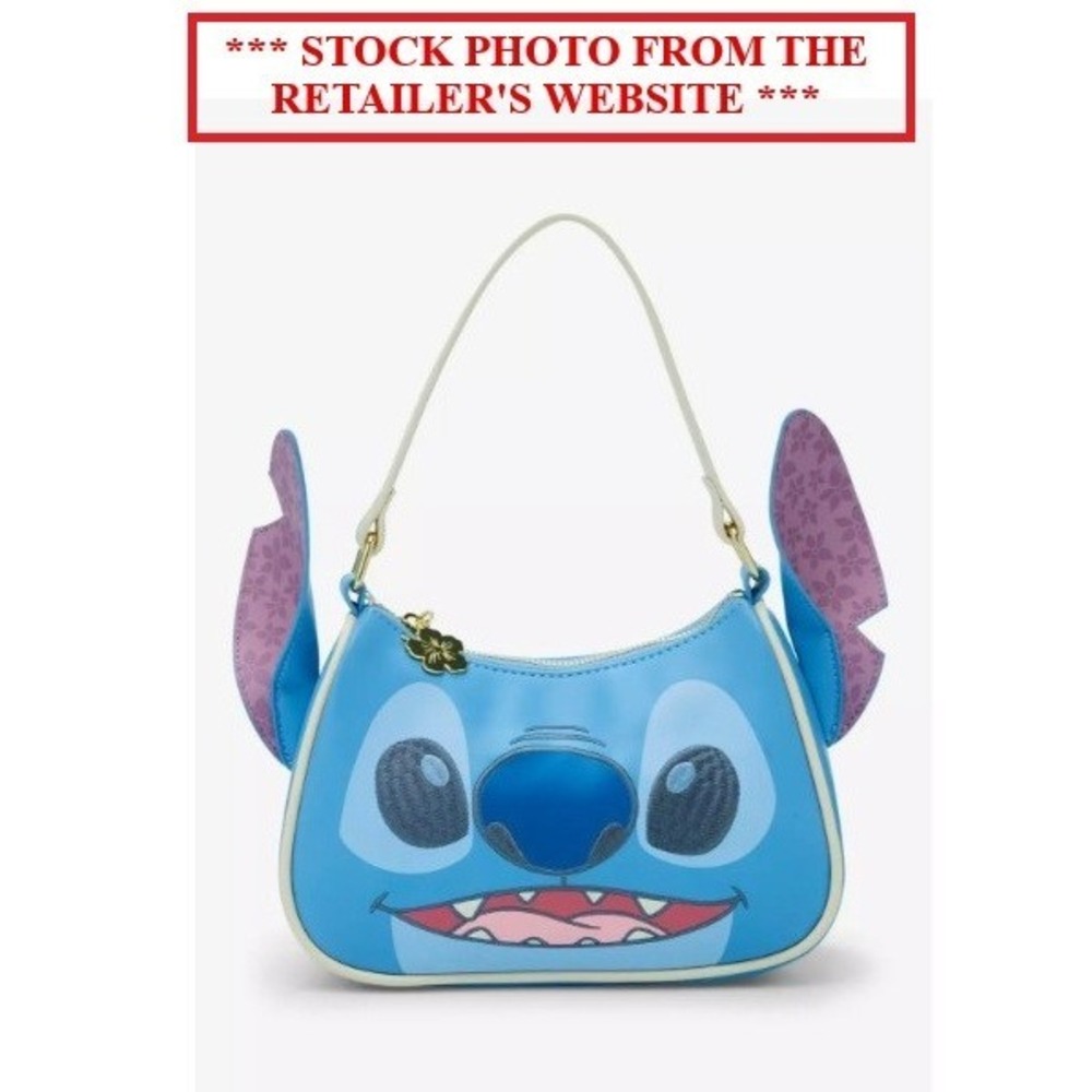 Loungefly Disney Lilo & Stitch Floral Stitch Figural Crossbody Bag -BoxLunch NWT